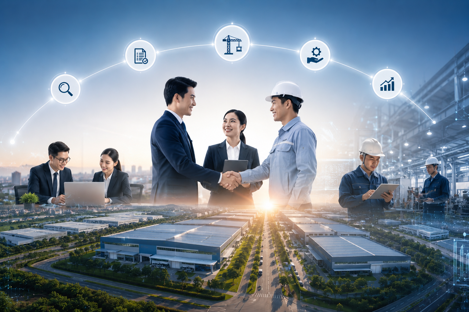 Hỗ trợ doanh nghiệp từ đầu tư đến vận hành